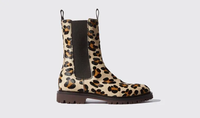 Scarosso Chelsea Boots Men Wooster Leopard Leopard Print 8211 Pony
