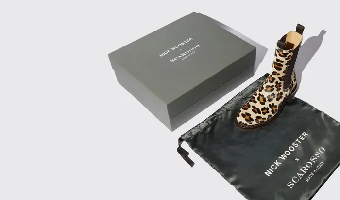 Scarosso Chelsea Boots Men Wooster Leopard Leopard Print 8211 Pony