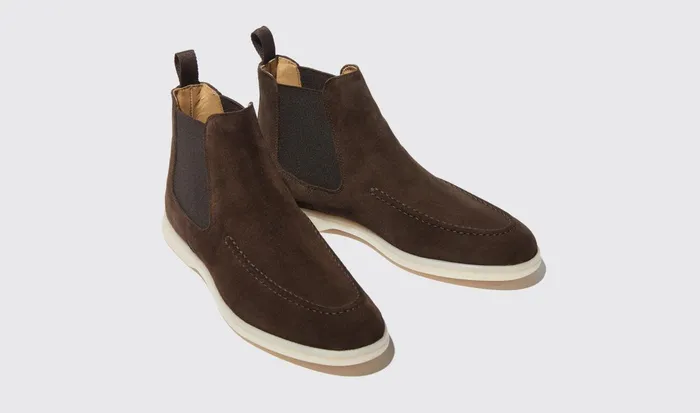 Scarosso Chelsea Boots Women Eugenia Moro Scamosciata Brown 8211 Suede Leather