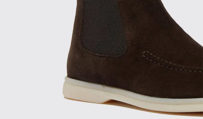 Scarosso Chelsea Boots Women Eugenia Moro Scamosciata Brown 8211 Suede Leather