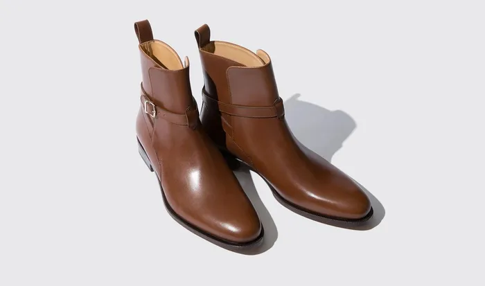 Scarosso Jodhpur Boots Men Libero Castagno Dark Brown 8211 Calf