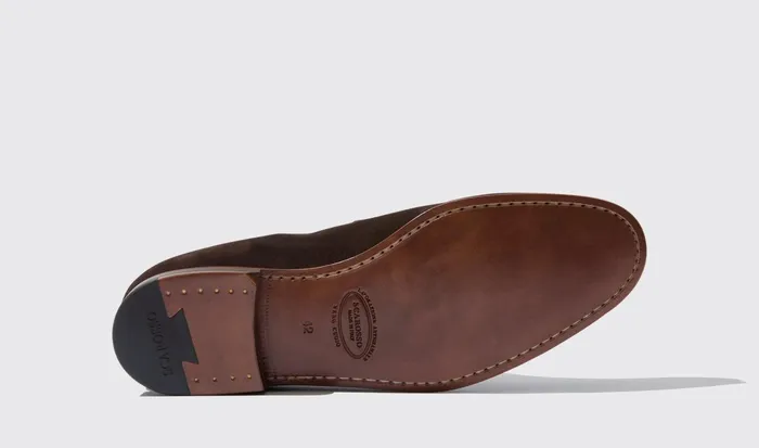 Scarosso Loafers Men Marzio Moro Scamosciato Dark Brown Suede