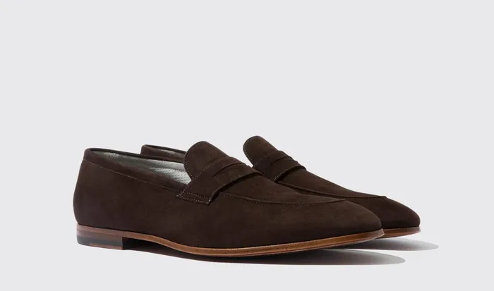 Scarosso Loafers Men Marzio Moro Scamosciato Dark Brown Suede