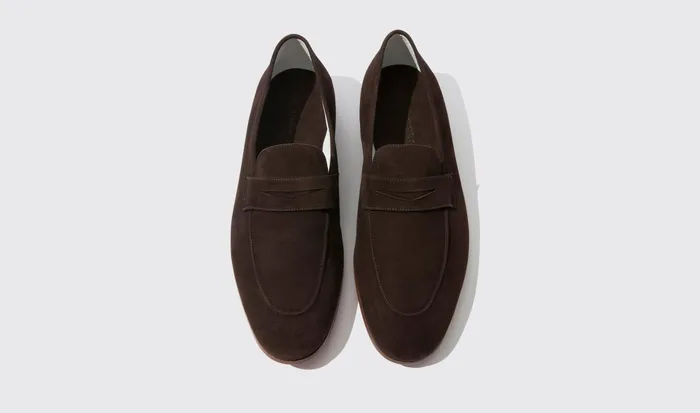 Scarosso Loafers Men Marzio Moro Scamosciato Dark Brown Suede