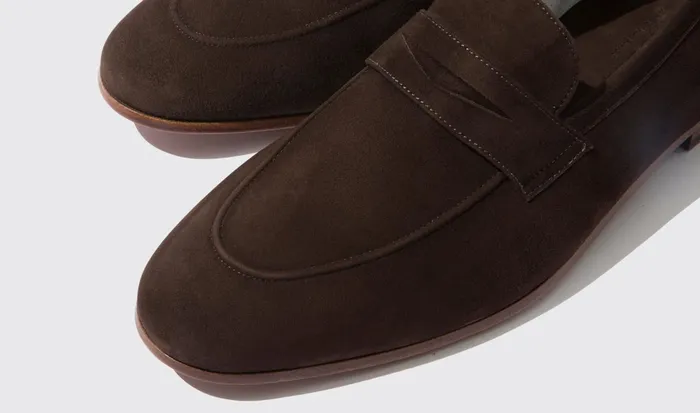 Scarosso Loafers Men Marzio Moro Scamosciato Dark Brown Suede