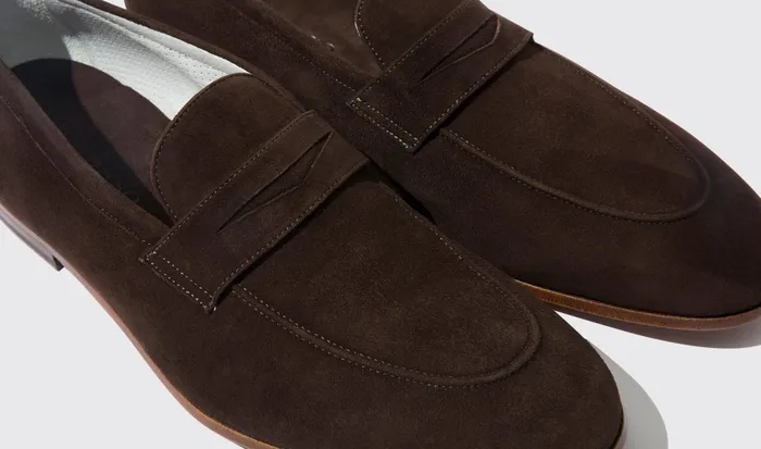 Scarosso Loafers Men Marzio Moro Scamosciato Dark Brown Suede