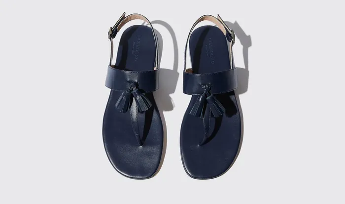Scarosso Sandals Women Emma Blu Blue 8211 Calf