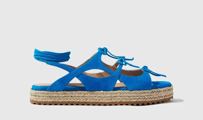 Scarosso Sandals Women Mediterraneo Light Blue 8211 Suede