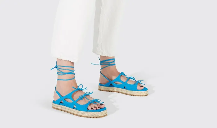 Scarosso Sandals Women Mediterraneo Light Blue 8211 Suede