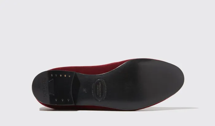 Scarosso Slippers Women Jordan Burgundy Velvet Burgundy 8211 Velvet
