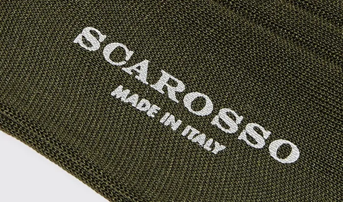 Scarosso Socks Men Green Cotton Calf Socks Green 8211 Cotton
