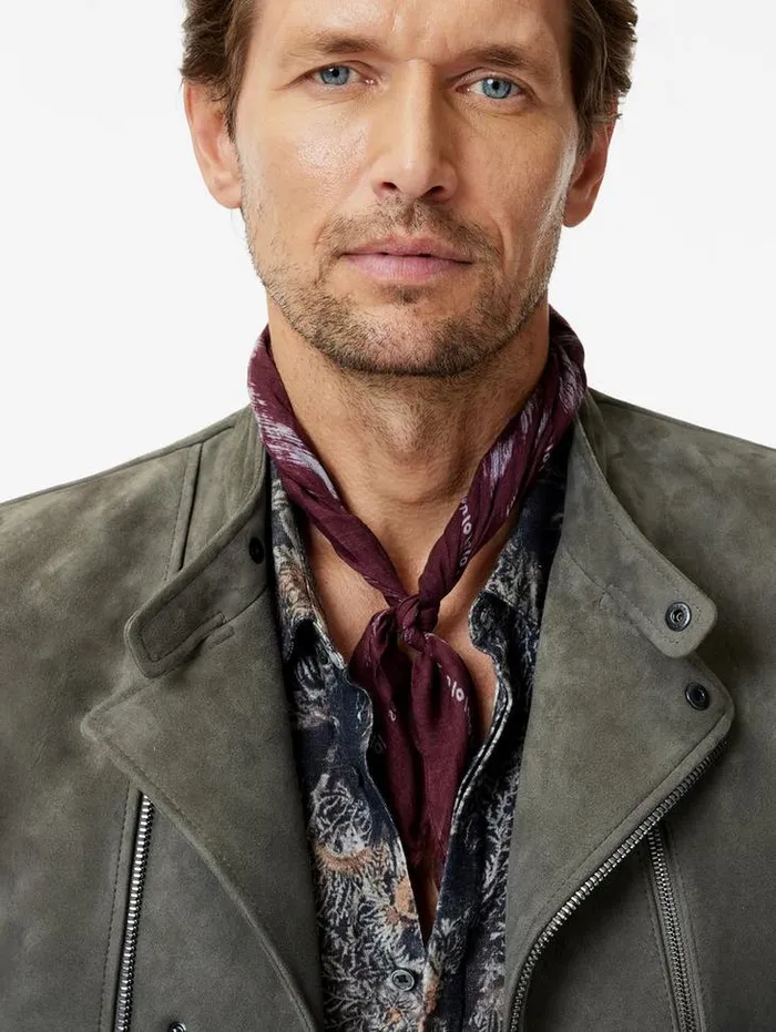 Scarves and Ties Men John Varvatos NANI SCARF Fountain Htr