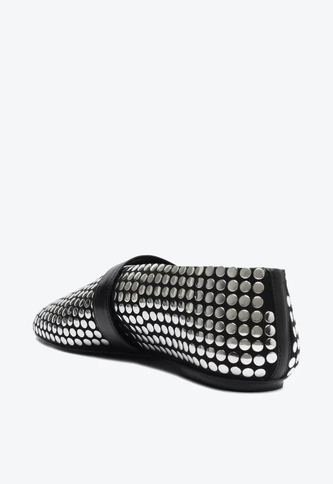 Schutz Shoes Ballerinas Women Eiza Studs Ballet Flat Black