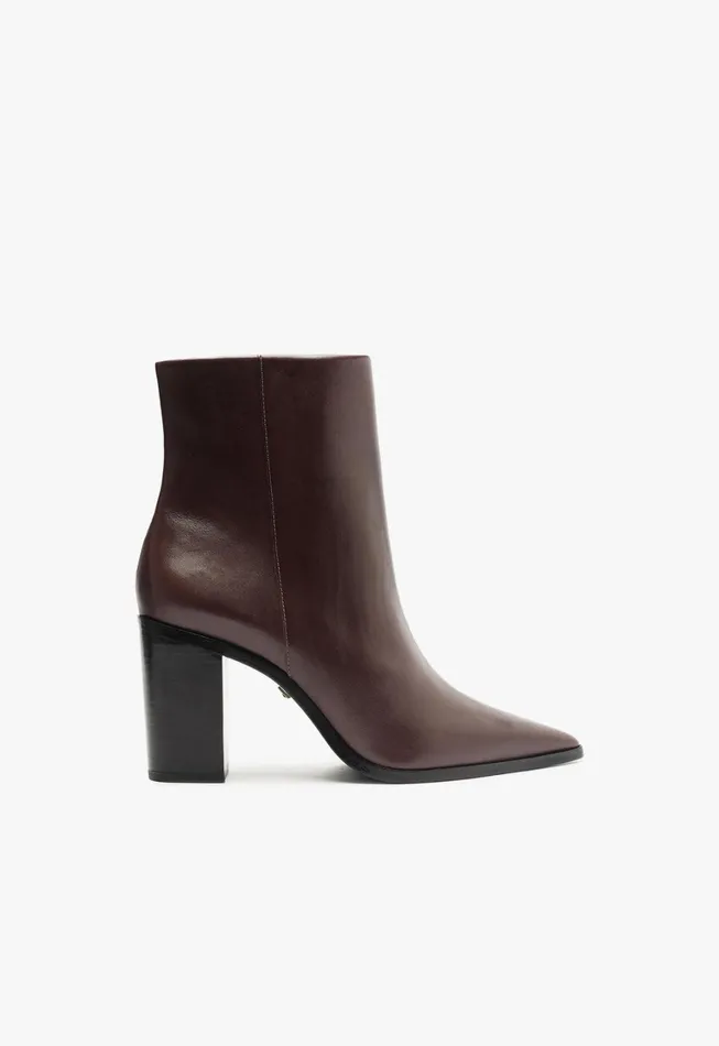 Schutz Shoes Booties Women Mikki Block Bootie Brown