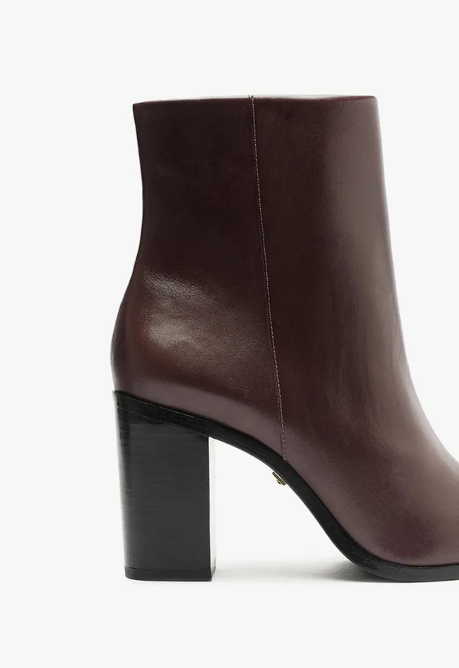 Schutz Shoes Booties Women Mikki Block Bootie Brown