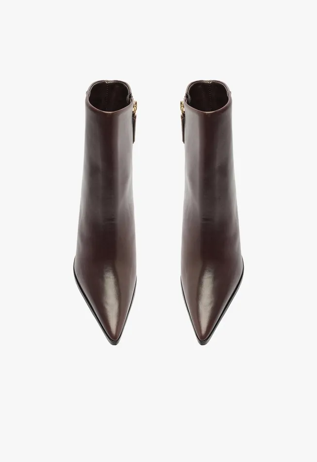 Schutz Shoes Booties Women Mikki Block Bootie Brown