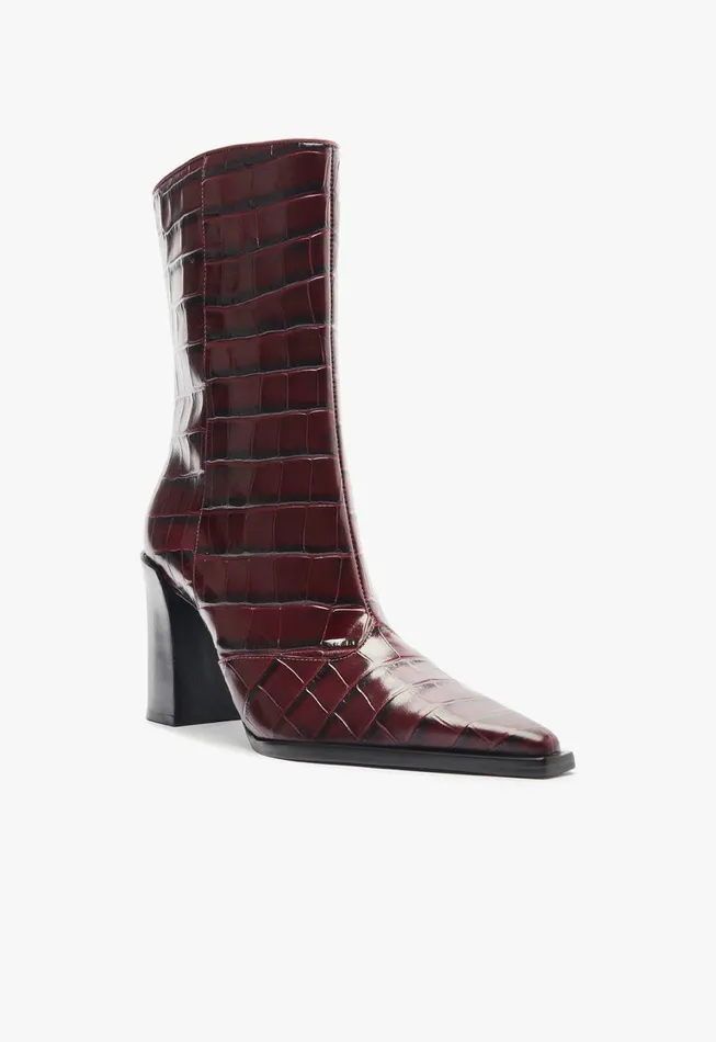 Schutz Shoes Booties Women Raffaela Bootie Cherry Wine Schutz Shoes Booties Women Raffaela Bootie Cherry Wine
