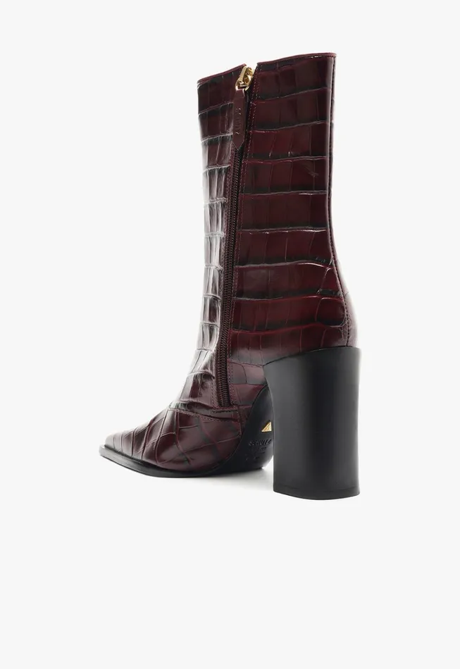 Schutz Shoes Booties Women Raffaela Bootie Cherry Wine Schutz Shoes Booties Women Raffaela Bootie Cherry Wine