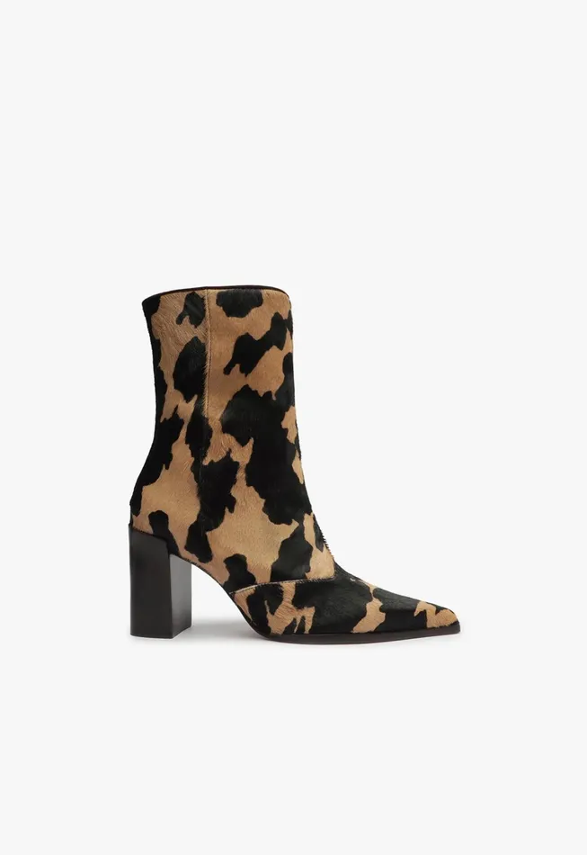 Schutz Shoes Booties Women Raffaela Leather Bootie Brown