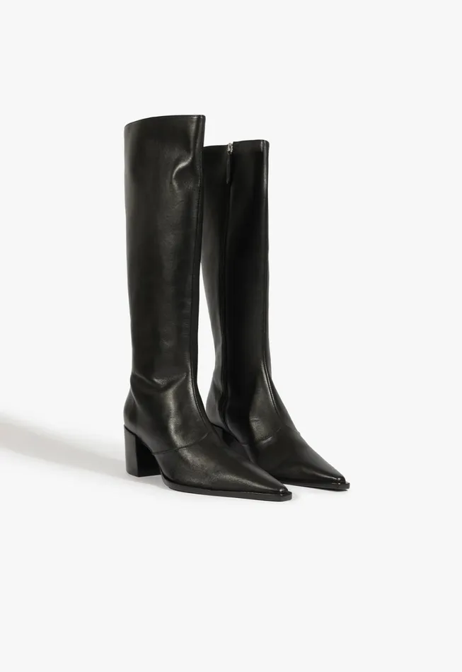 Schutz Shoes Boots Women Raffaela Up Mid Boot Black