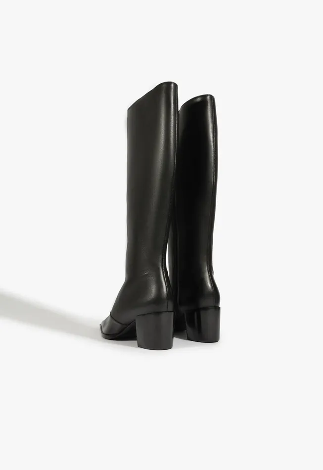 Schutz Shoes Boots Women Raffaela Up Mid Boot Black