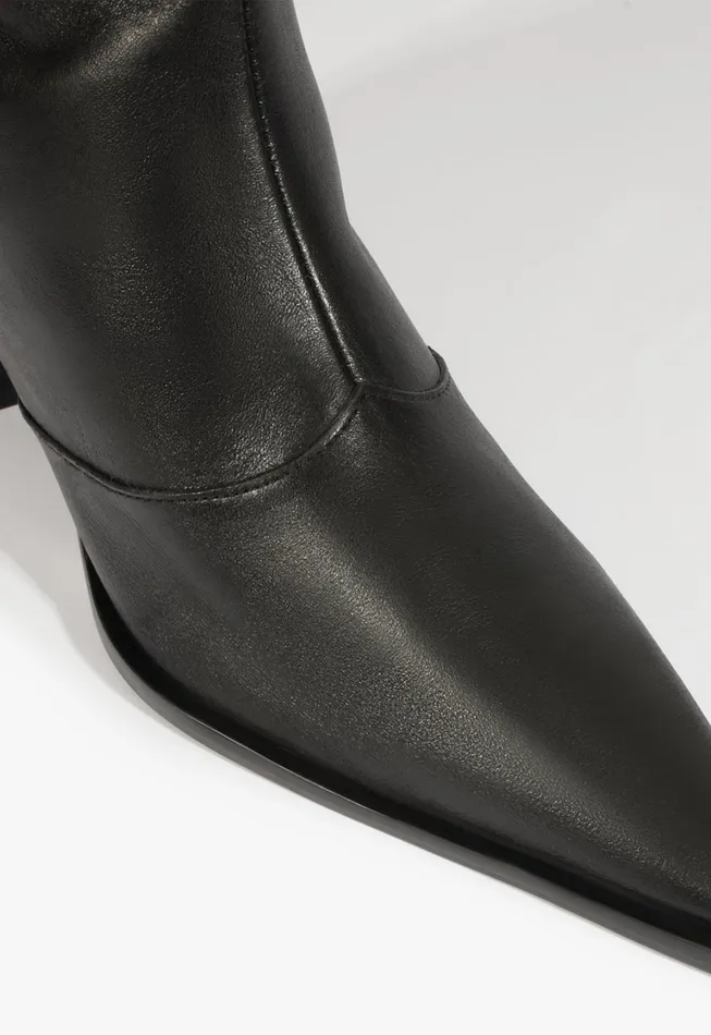 Schutz Shoes Boots Women Raffaela Up Mid Boot Black
