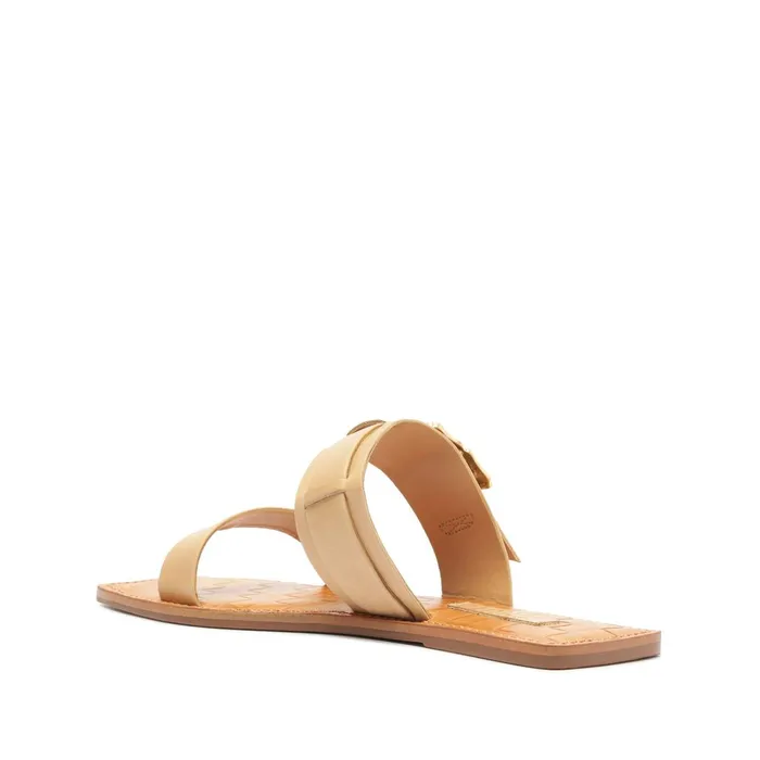Schutz Shoes Enola Women Enola Double Leather Sandal Light Beige