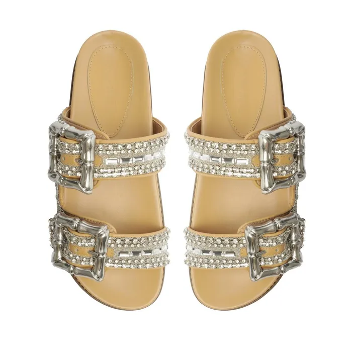 Schutz Shoes Enola Women Enola Shine Sporty Leather Sandal Light Wood Schutz Shoes Enola Women Enola Shine Sporty Leather Sandal Light Wood
