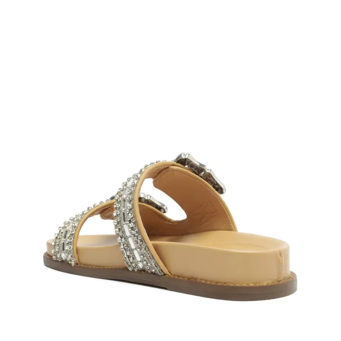 Schutz Shoes Enola Women Enola Shine Sporty Leather Sandal Light Wood Schutz Shoes Enola Women Enola Shine Sporty Leather Sandal Light Wood