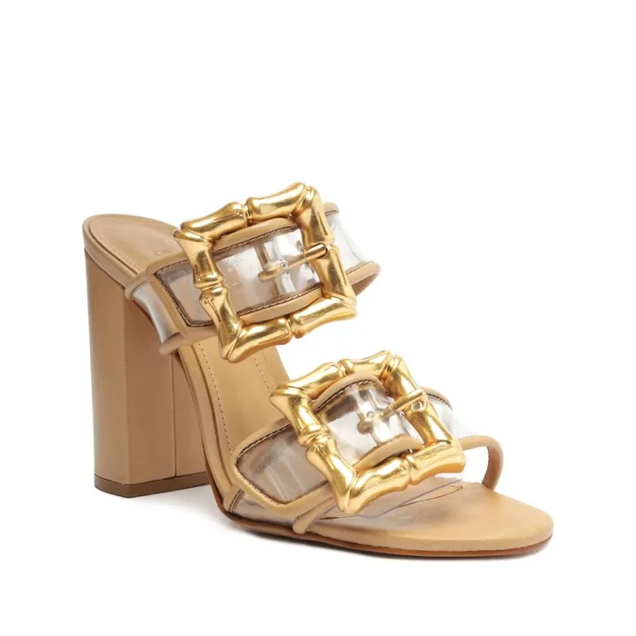 Schutz Shoes Enola Women Enola Vinyl Sandal Light Beige
