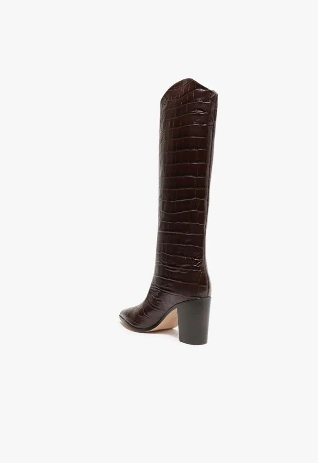 Schutz Shoes Maryana Boots Women Maryana Block Boot Dark Chocolate