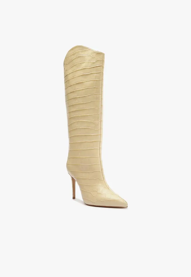 Schutz Shoes Maryana Boots Women Maryana Wide Boot Beige
