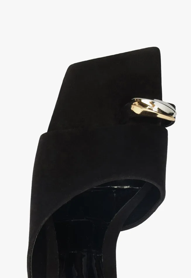 Schutz Shoes Mules Women Jodie Mid Sandal Black
