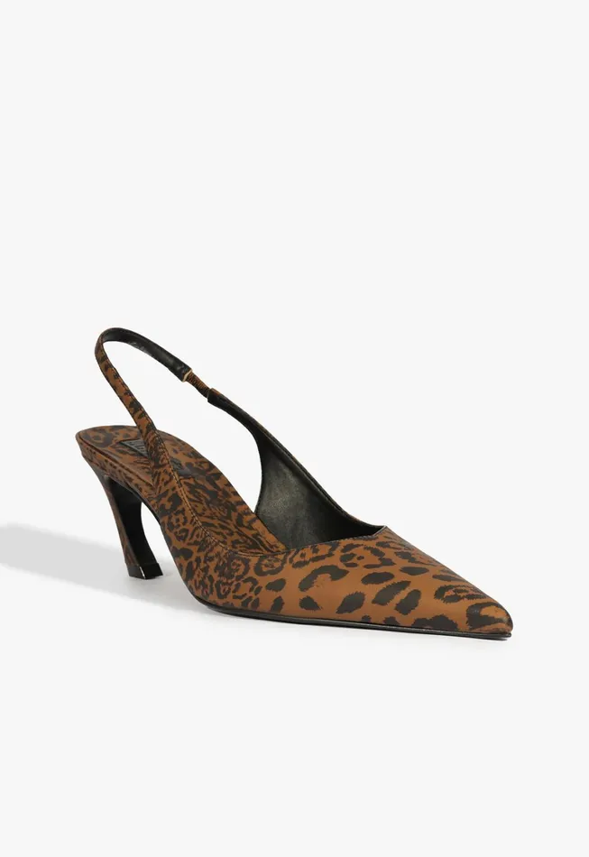 Schutz Shoes Women Lexi Sling Mid Pump Animal Print Schutz Shoes Women Lexi Sling Mid Pump Animal Print