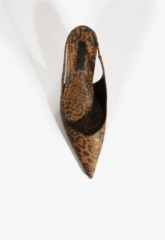 Schutz Shoes Women Lexi Sling Mid Pump Animal Print Schutz Shoes Women Lexi Sling Mid Pump Animal Print