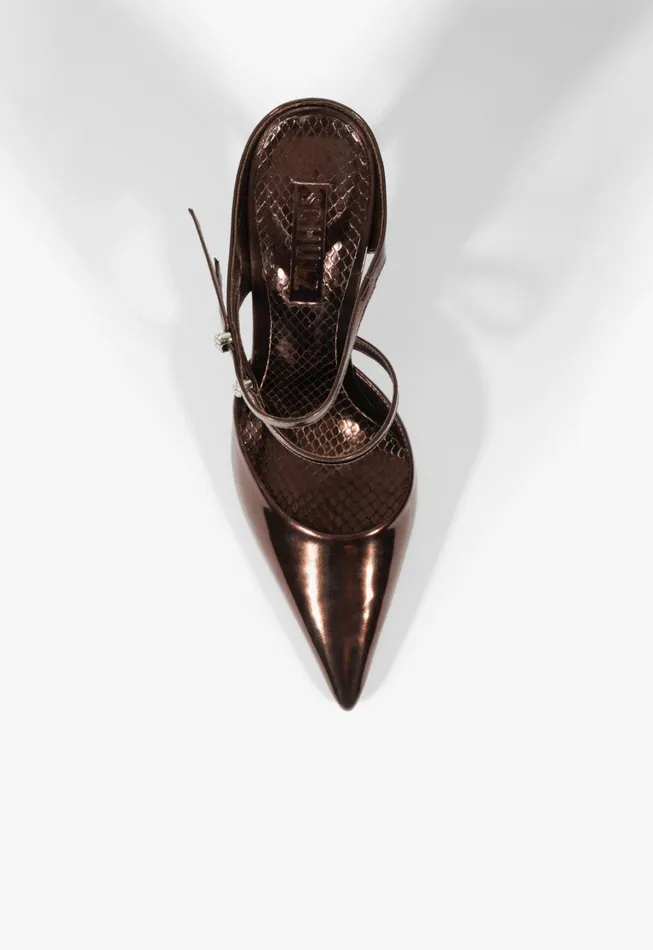 Schutz Shoes Women Tonya Mule Pump Dark Brown