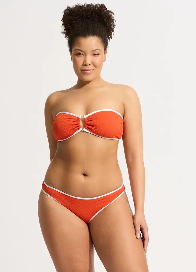Seafolly Beach Bound Hipster Bikini Bottom 8211 Tamarillo Women Hipster