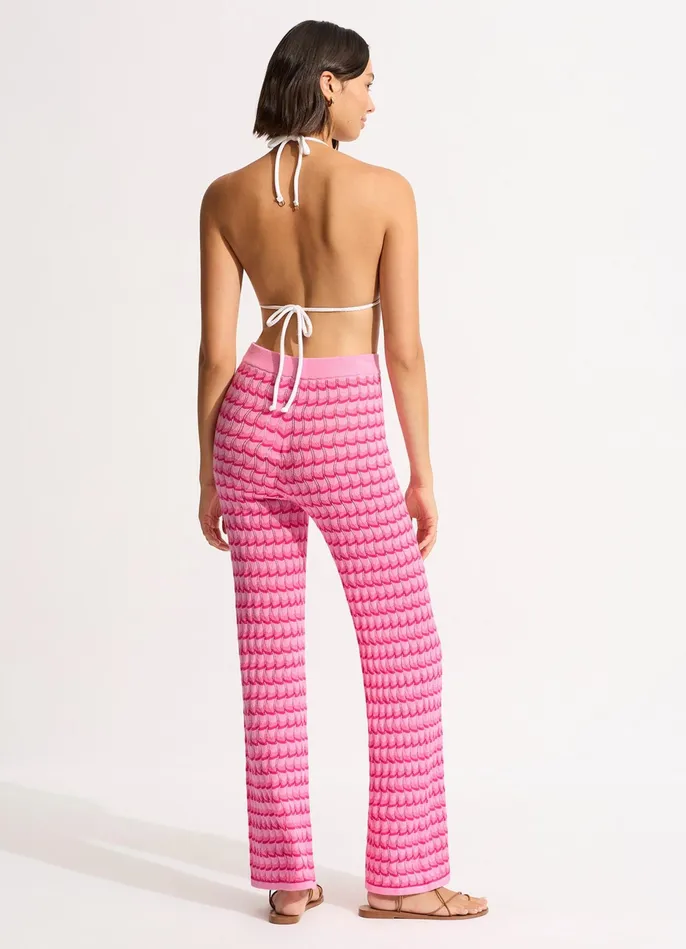 Seafolly Carnaby Knit Pant 8211 Fuchsia Rose Women Pants and Shorts Seafolly Carnaby Knit Pant 8211 Fuchsia Rose Women Pants and Shorts