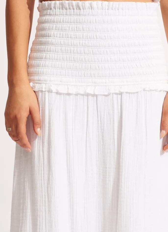 Seafolly Caspian Strapless DressSkirt 8211 White Women Beach Dresses