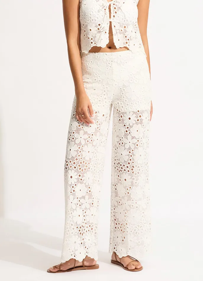 Seafolly Crochet Pant 8211 White Women Pants and Shorts Seafolly Crochet Pant 8211 White Women Pants and Shorts