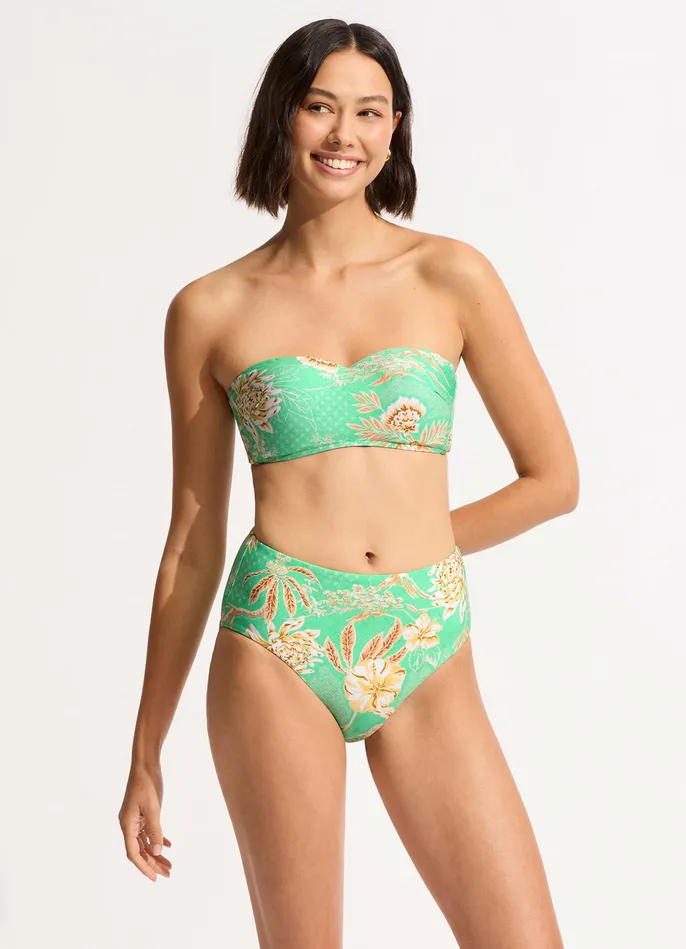 Seafolly Eden High Waisted Bikini Bottom 8211 Mint Women High Waisted