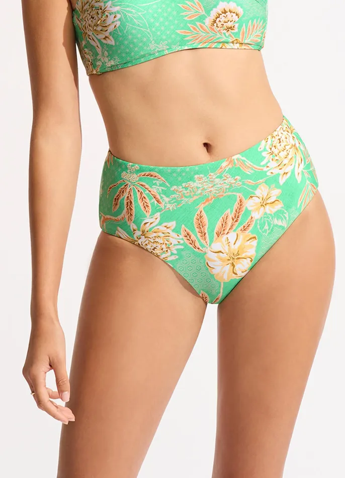 Seafolly Eden High Waisted Bikini Bottom 8211 Mint Women High Waisted Seafolly Eden High Waisted Bikini Bottom 8211 Mint Women High Waisted