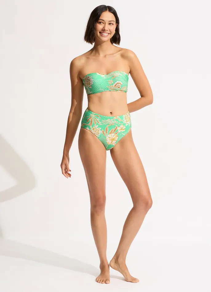 Seafolly Eden High Waisted Bikini Bottom 8211 Mint Women High Waisted Seafolly Eden High Waisted Bikini Bottom 8211 Mint Women High Waisted