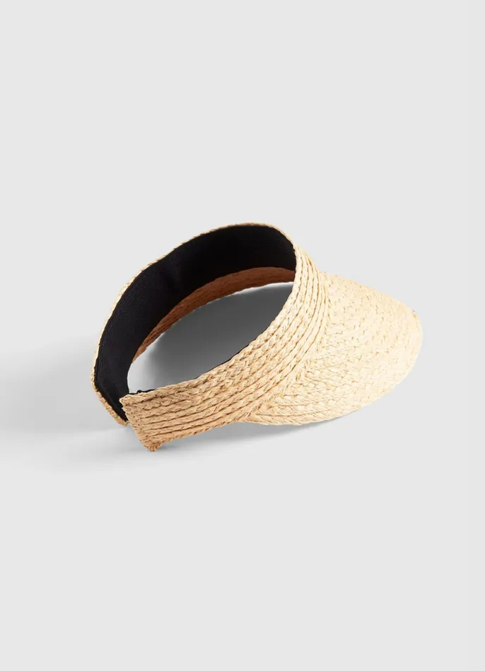 Seafolly Raffia Visor 8211 Natural Women Beach Hats Seafolly Raffia Visor 8211 Natural Women Beach Hats