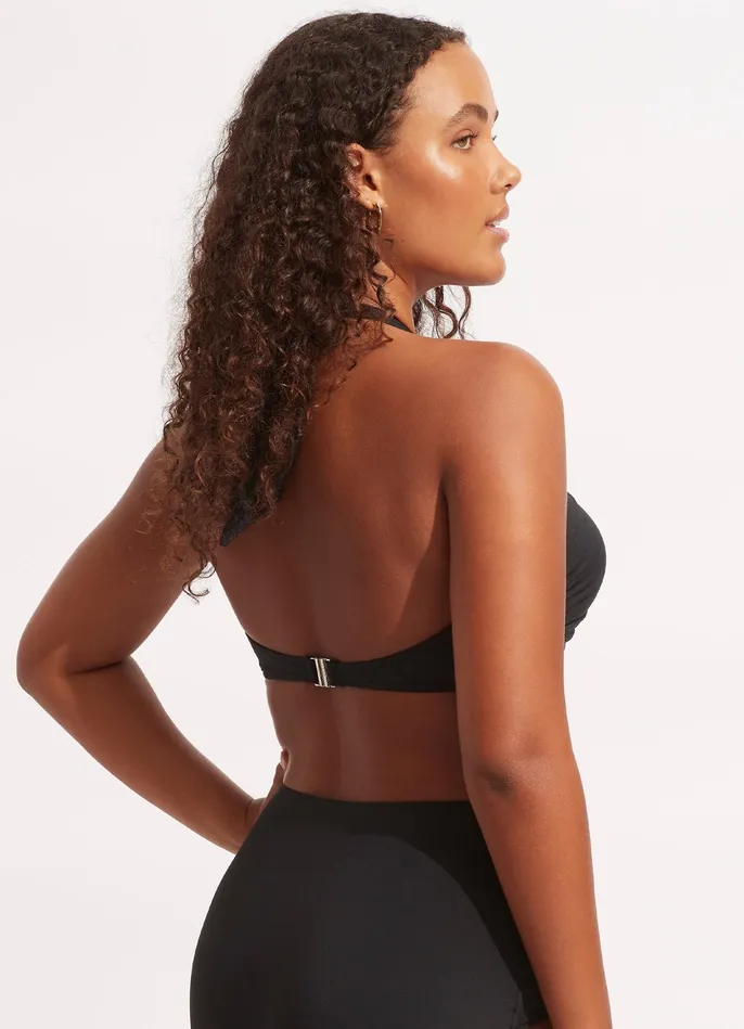 Seafolly Seafolly Collective Halter Bandeau Bikini Top 8211 Black Women Bandeau