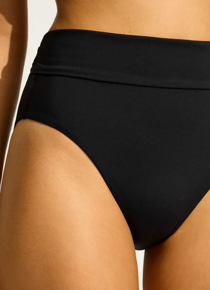 Seafolly Seafolly Collective Roll Top Bikini Bottom 8211 Black Women More Coverage Seafolly Seafolly Collective Roll Top Bikini Bottom 8211 Black Women More Coverage