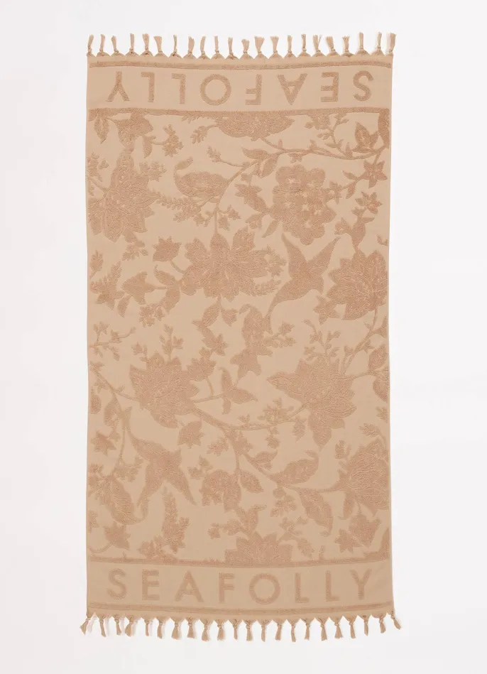 Seafolly Silk Road Jacquard Beach Towel 8211 Camel Women Beach Towels Seafolly Silk Road Jacquard Beach Towel 8211 Camel Women Beach Towels