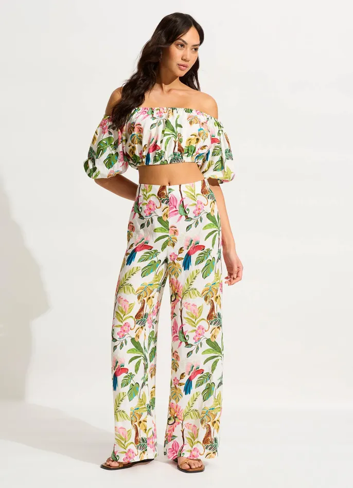 Seafolly Tropica Pant 8211 Ecru Women Pants and Shorts Seafolly Tropica Pant 8211 Ecru Women Pants and Shorts
