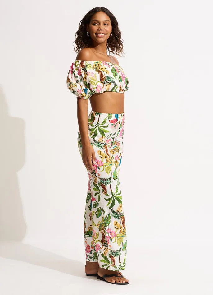 Seafolly Tropica Pant 8211 Ecru Women Pants and Shorts Seafolly Tropica Pant 8211 Ecru Women Pants and Shorts