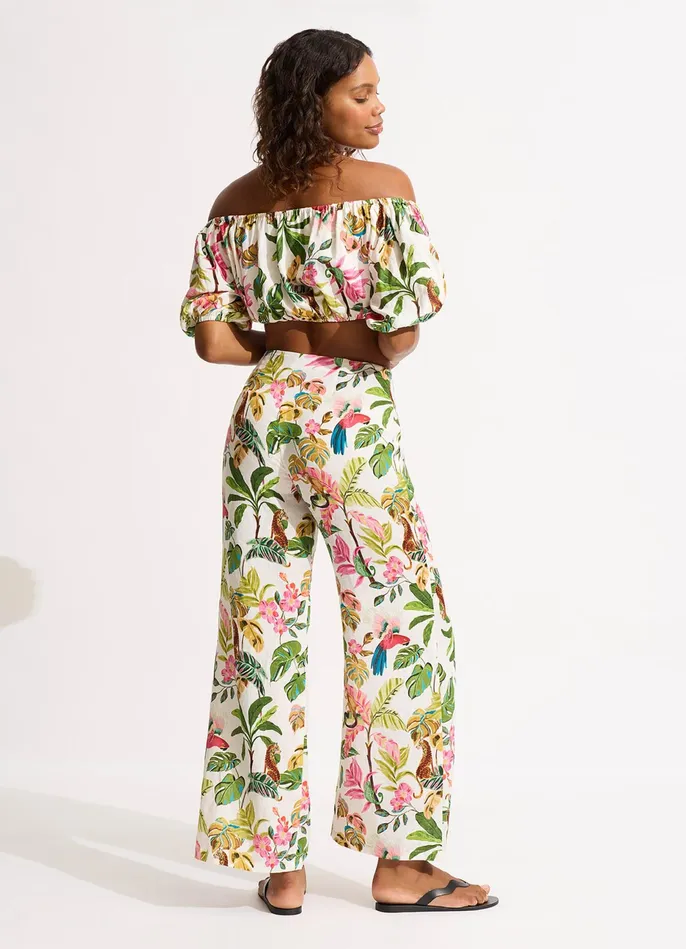 Seafolly Tropica Pant 8211 Ecru Women Pants and Shorts Seafolly Tropica Pant 8211 Ecru Women Pants and Shorts